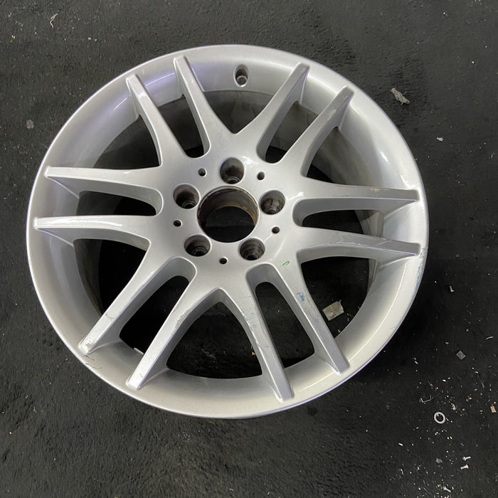 17" MERCEDES CLK 08-09 209 Type; CLK350, 17x7.5 , 12 spoke Original OEM Wheel - Close-Up Detail