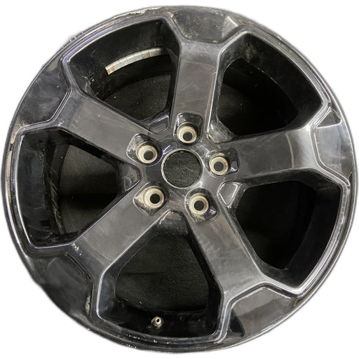 20" GRAND CHEROKEE 18 20x8, 5 spoke, straight spoke Original OEM Wheel Rim - Front View