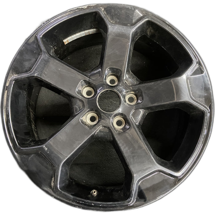 20" GRAND CHEROKEE 18 20x8, 5 spoke, straight spoke Original OEM Wheel Rim - Front View