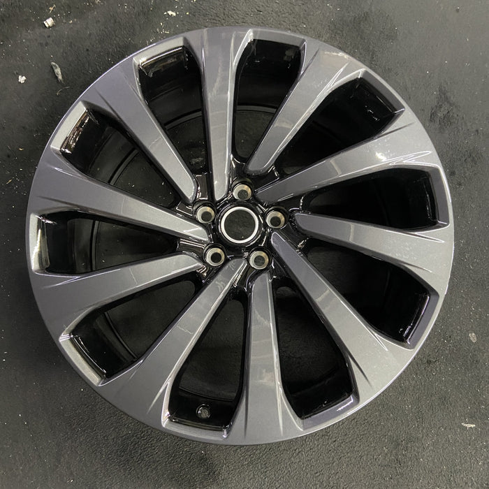 23" RANGE ROVER 22 , 23x9.5, 10 spoke, Y spoke Original OEM Wheel Rim - Angle View