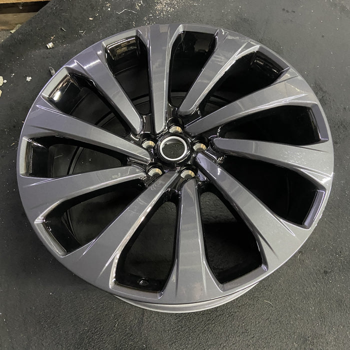 23" RANGE ROVER 22 , 23x9.5, 10 spoke, Y spoke Original OEM Wheel Rim - Side Profile