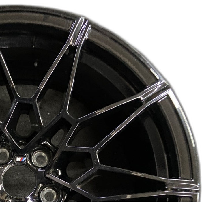 19" BMW M3 21-24 19x9.5 10 spoke diamd spoke w/o machined face Original OEM - Side Profile