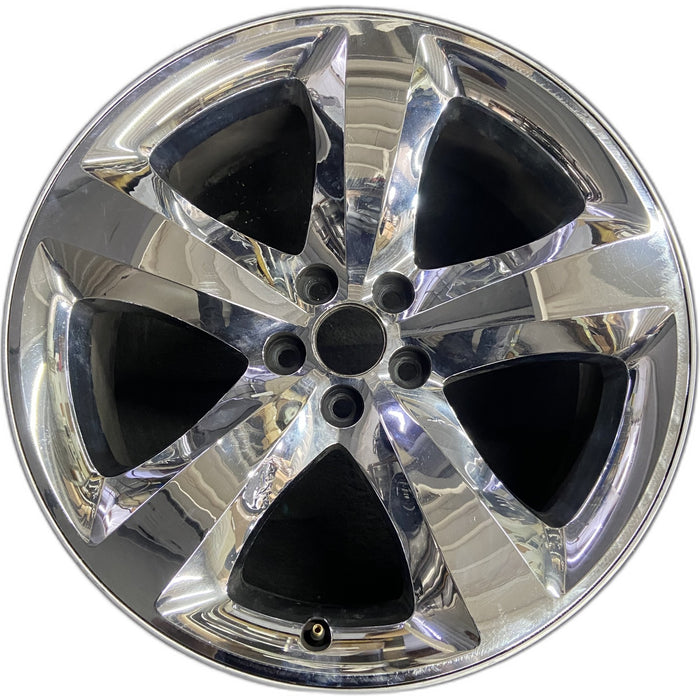 20" CHALLENGER 11-12 20x8, , chrome clad, lug nut centered between spokes - Front View