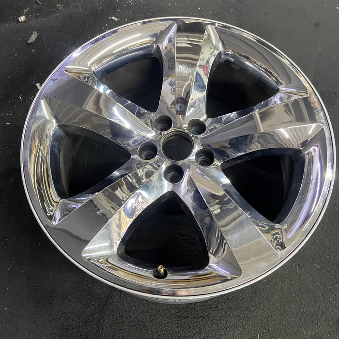 20" CHALLENGER 11-12 20x8, , chrome clad, lug nut centered between spokes - Side Profile