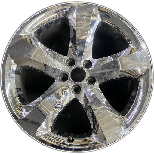 20" CHALLENGER 11-12 20x8, , chrome clad, lug nut centered between spokes - Front View