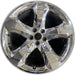 20" CHALLENGER 11-12 20x8, , chrome clad, lug nut centered between spokes - Front View