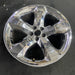 20" CHALLENGER 11-12 20x8, , chrome clad, lug nut centered between spokes - Side Profile