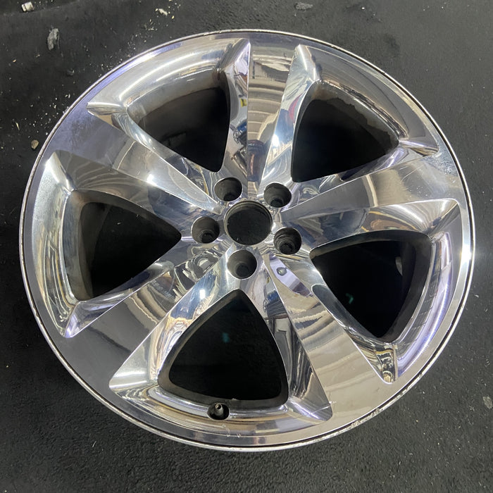 20" CHALLENGER 11-12 20x8, , chrome clad, lug nut centered between spokes - Side Profile