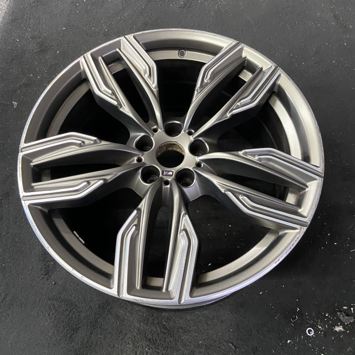 20" BMW 740e 18-19 20x10, 10 spoke, Original OEM Wheel Rim - Side Profile