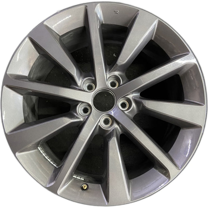 20" MDX 25 20x9 alloy 10 spoke single spoke dark gray Original OEM Wheel Rim - Front View