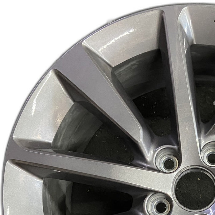 20" MDX 25 20x9 alloy 10 spoke single spoke dark gray Original OEM Wheel Rim - Angle View