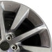 20" MDX 25 20x9 alloy 10 spoke single spoke dark gray Original OEM Wheel Rim - Side Profile