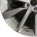 20" MDX 25 20x9 alloy 10 spoke single spoke dark gray Original OEM Wheel Rim - Back View