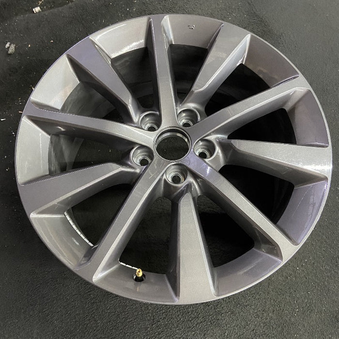 20" MDX 25 20x9 alloy 10 spoke single spoke dark gray Original OEM Wheel Rim - View 7