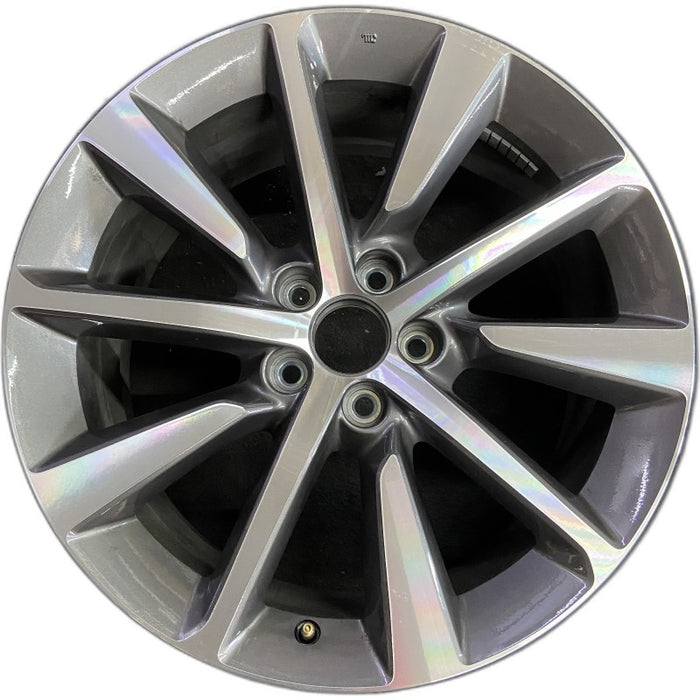 20" MDX 25 20x9 alloy 10 spoke single spoke machined dark gray Original OEM - Front View