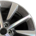20" MDX 25 20x9 alloy 10 spoke single spoke machined dark gray Original OEM - Side Profile