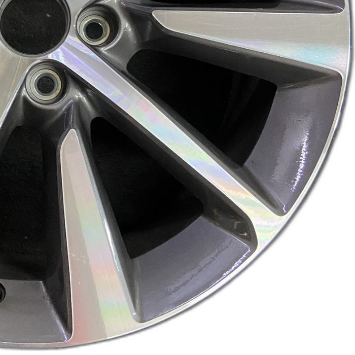 20" MDX 25 20x9 alloy 10 spoke single spoke machined dark gray Original OEM - Close-Up Detail