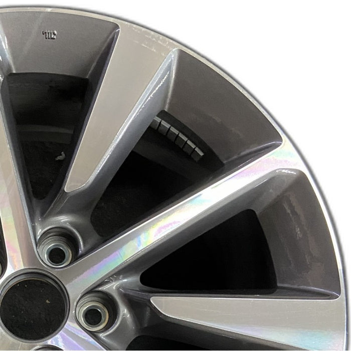 20" MDX 25 20x9 alloy 10 spoke single spoke machined dark gray Original OEM - Side Profile