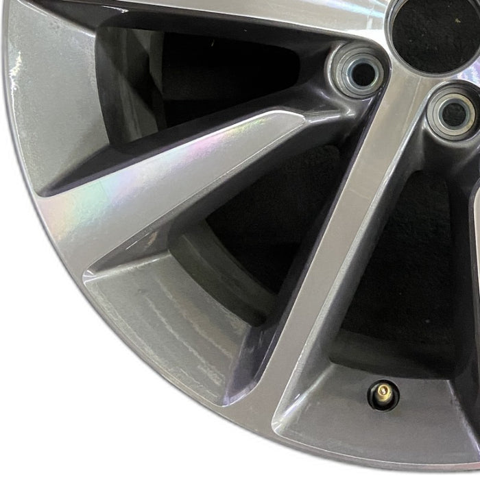 20" MDX 25 20x9 alloy 10 spoke single spoke machined dark gray Original OEM - Back View