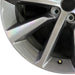 20" MDX 25 20x9 alloy 10 spoke single spoke machined dark gray Original OEM - Back View