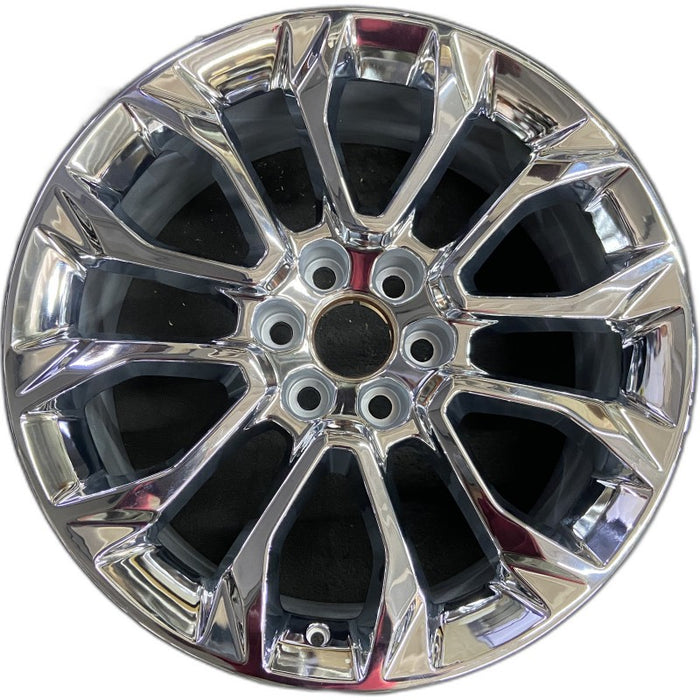 22" SIERRA 1500 PICKUP 23 22x9 raised spoke 12 spoke chrome opt SSI Original - Front View
