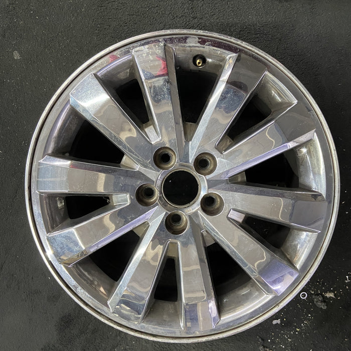 18" EDGE 07 18x7.5 , 10 spoke, chrome clad Original OEM Wheel Rim - Angle View