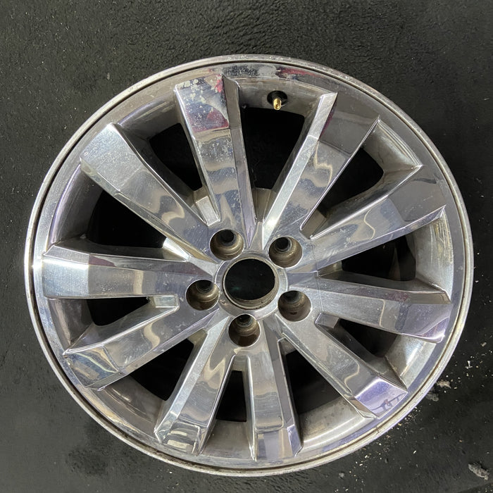 18" EDGE 07 18x7.5 , 10 spoke, chrome clad Original OEM Wheel Rim - Side Profile