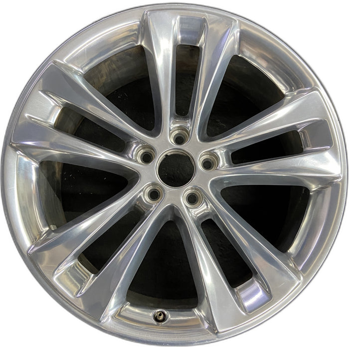 20" EXPLORER 18-19 20x8.5, , 10 spoke, polished Original OEM Wheel Rim - Front View