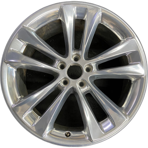 20" EXPLORER 18-19 20x8.5, , 10 spoke, polished Original OEM Wheel Rim - Front View