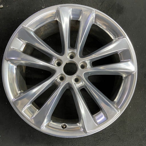 20" EXPLORER 18-19 20x8.5, , 10 spoke, polished Original OEM Wheel Rim - Angle View