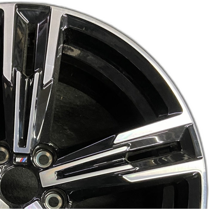 18" BMW 230i 22-24 18x7.5, , double spoke Original OEM Wheel Rim - Side Profile