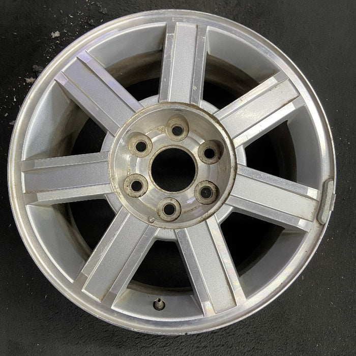 18" ESCALADE 07-09 18x8 7 spoke machined finish opt PW2 Original OEM Wheel Rim - Front View