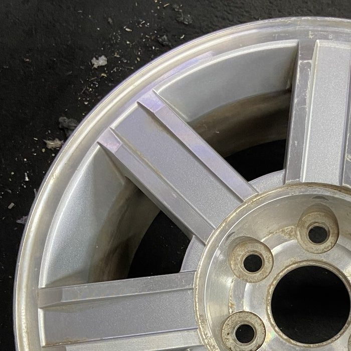 18" ESCALADE 07-09 18x8 7 spoke machined finish opt PW2 Original OEM Wheel Rim - Side Profile