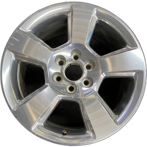 20" SIERRA 1500 PICKUP 19 classic , 20x9, 5 spoke, exposed lug nuts, polished - Front View