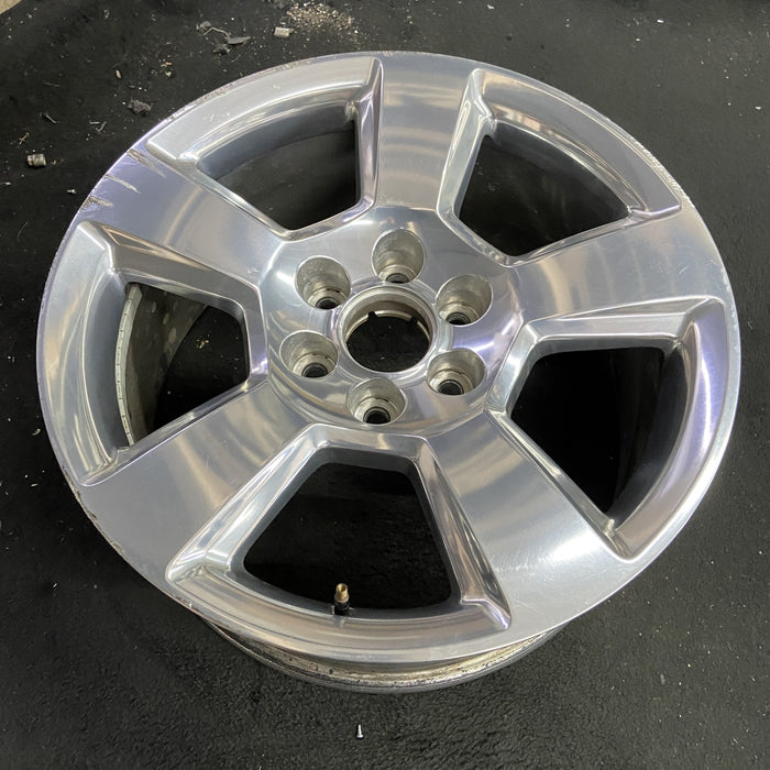 20" SIERRA 1500 PICKUP 19 classic , 20x9, 5 spoke, exposed lug nuts, polished - Side Profile