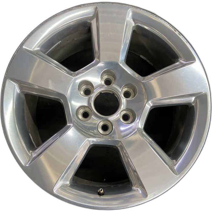 20" SIERRA 1500 PICKUP 19 classic , 20x9, 5 spoke, exposed lug nuts, polished - Front View