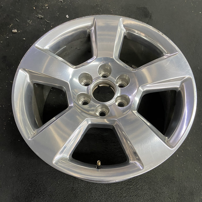 20" SIERRA 1500 PICKUP 19 classic , 20x9, 5 spoke, exposed lug nuts, polished - Side Profile