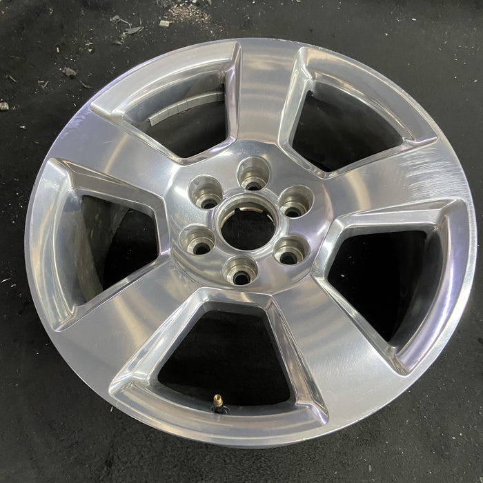 20" SIERRA 1500 PICKUP 19 classic , 20x9, 5 spoke, exposed lug nuts, polished - Side Profile