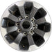 17" DODGE 2500 PICKUP 17-18 , 17x8 , 8 spoke Original OEM Wheel Rim - Front View