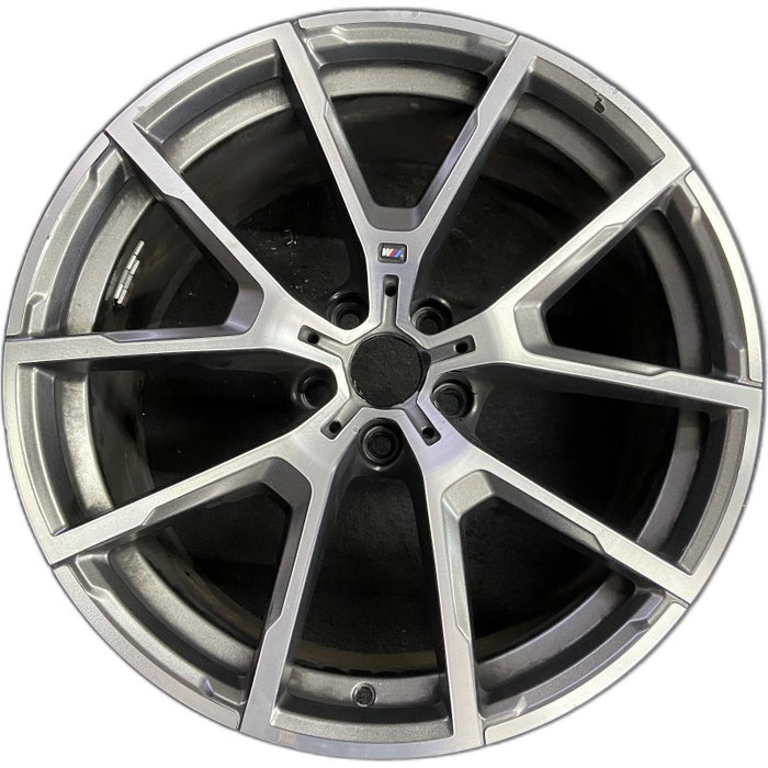 20" BMW 840i 21-22 20x9 5 spoke Y spoke w/o machined face Original OEM Wheel Rim - Front View