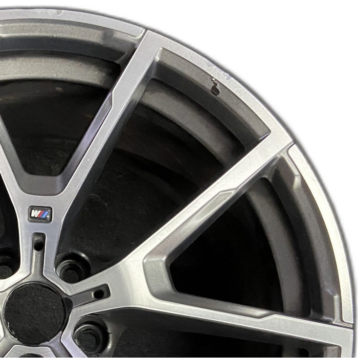 20" BMW 840i 21-22 20x9 5 spoke Y spoke w/o machined face Original OEM Wheel Rim - Side Profile