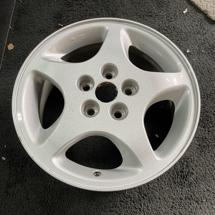 16" STRATUS 01-02 Cpe, 16x6, aluminum Original OEM Wheel Rim - Side Profile
