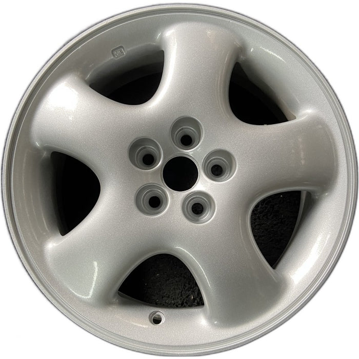 16" PT CRUISER 01 16x6 5 spoke w/o dimples; silver wide spoke Original OEM - Front View
