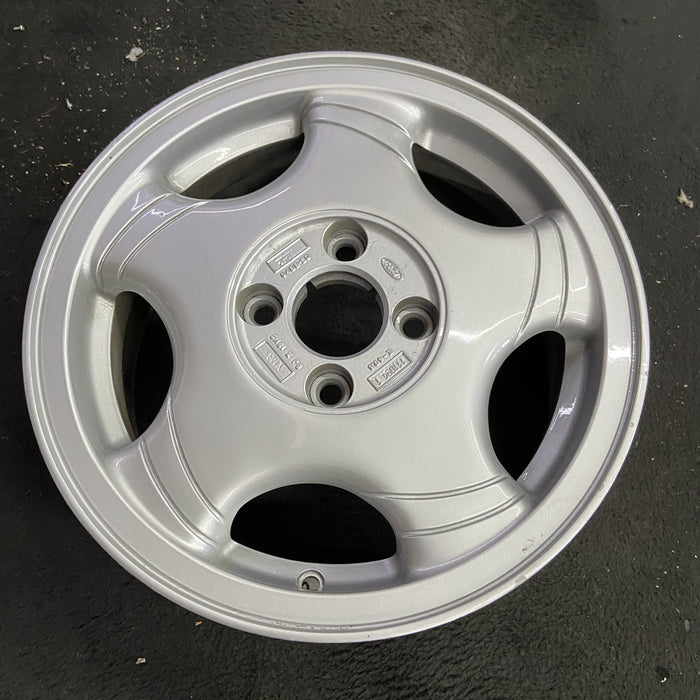 15" MYSTIQUE 95-98 15x6, aluminum, 5 spoke, straight Original OEM Wheel Rim - Side Profile