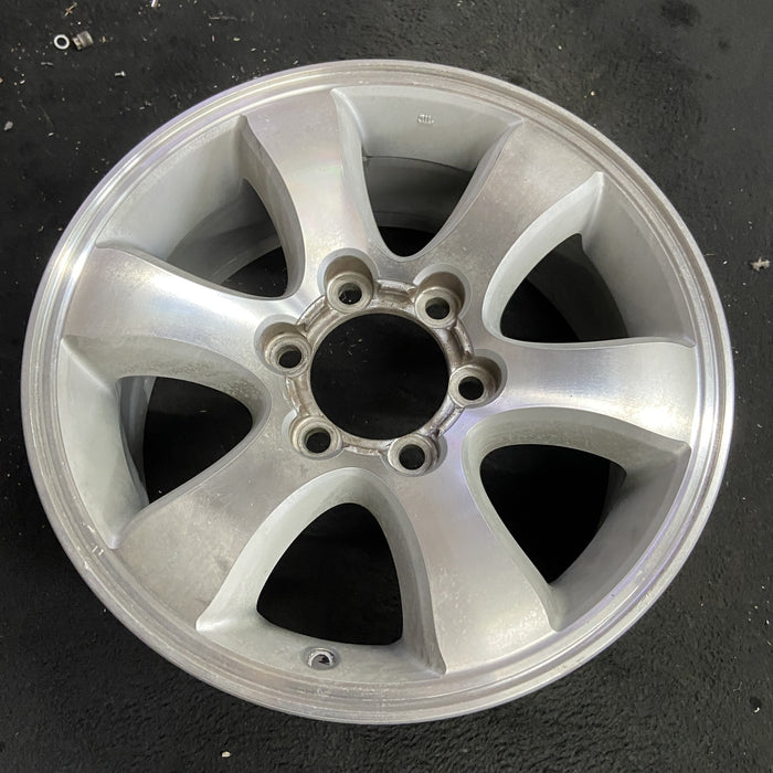 17" 4 RUNNER 03-09 17x7.5, 6 spoke Original OEM Wheel Rim - Side Profile