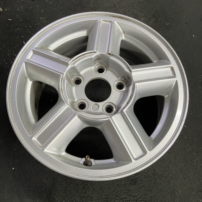 15" ESCAPE 01-04 15x6.5, , aluminum, grooved spokes Original OEM Wheel Rim - Side Profile