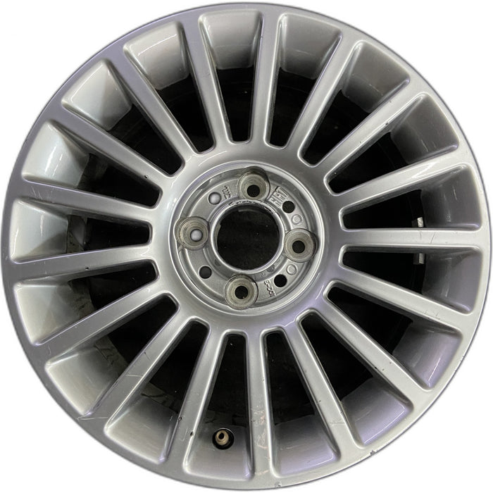 15" FIAT 500 12-13 , 15x6, alloy, 17 spoke Original OEM Wheel Rim - Front View