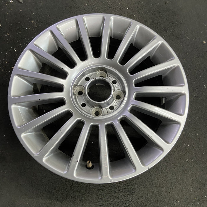 15" FIAT 500 12-13 , 15x6, alloy, 17 spoke Original OEM Wheel Rim - Side Profile