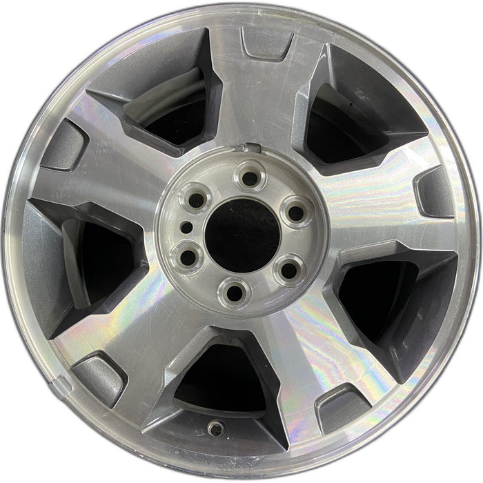 18" FORD F150 PICKUP 09-10 18x7.5, aluminum, 5 spoke, Original OEM Wheel Rim - Front View