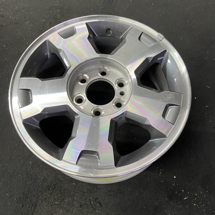 18" FORD F150 PICKUP 09-10 18x7.5, aluminum, 5 spoke, Original OEM Wheel Rim - Close-Up Detail